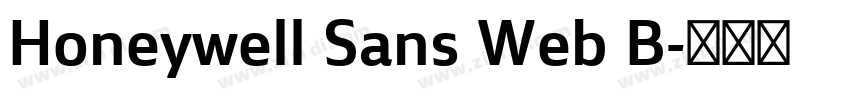 Honeywell Sans Web B字体转换 Honeywell Sans Web B字体转换
